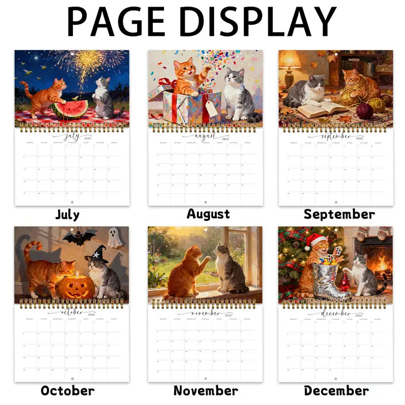 Kissakalenteri 2026 - A5-kokoinen