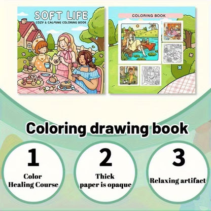 Soft life Värityskirja coloring book