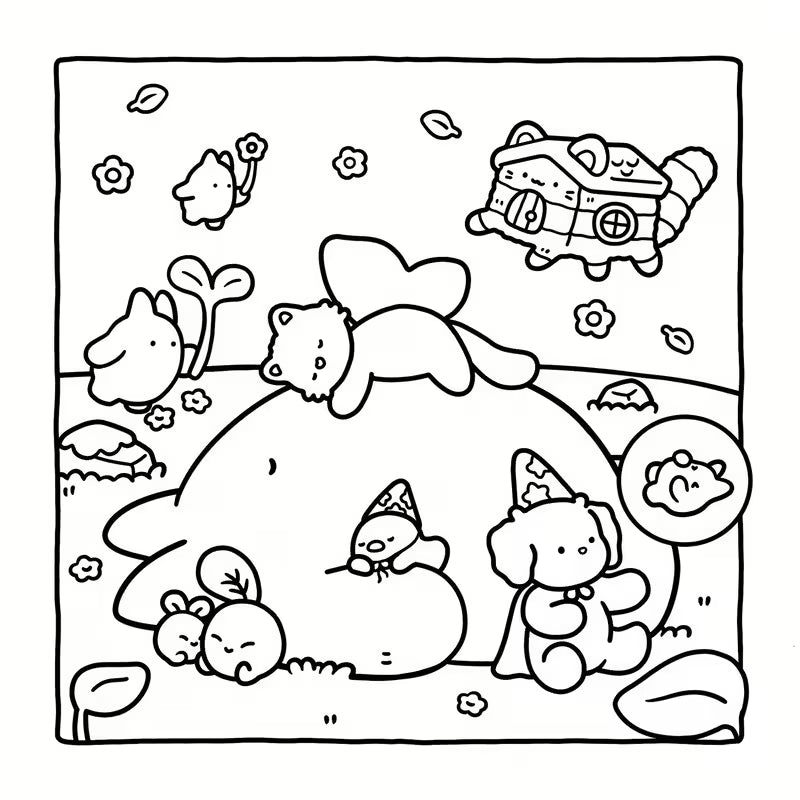 Magical Friends coloring book värityskirja