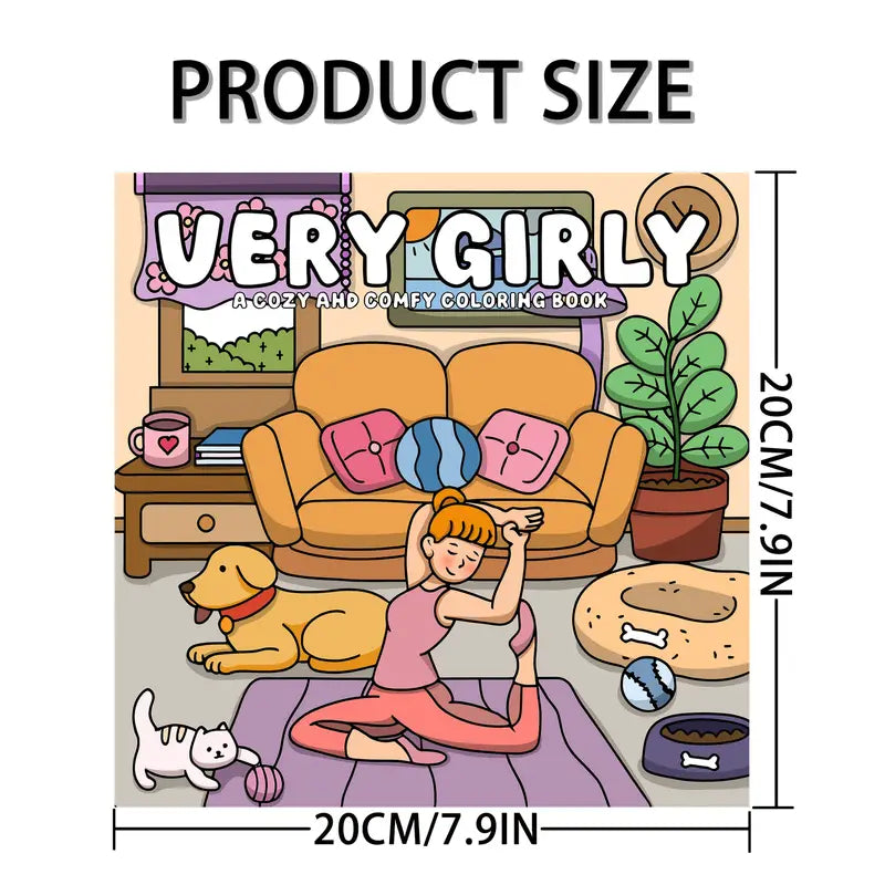 Very girly coloring book värityskirja