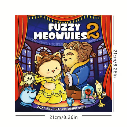 Fuzzy meowies Värityskirja coloring book