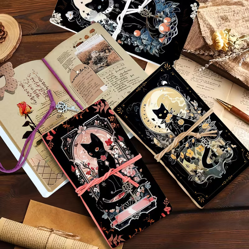 Goottilainen Dark Cat -muistikirjasetti