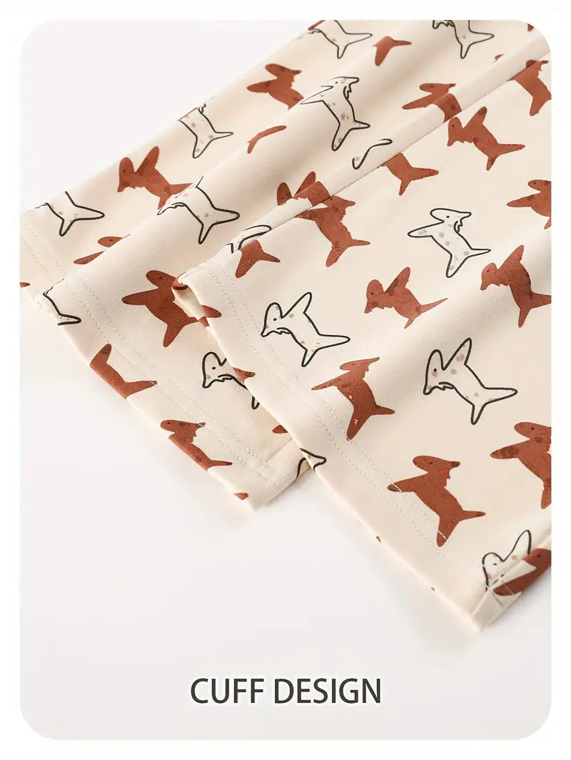 100 % puuvillaa Kesäiset hengittävät lyhythihaiset pitkät housut, pyjamat