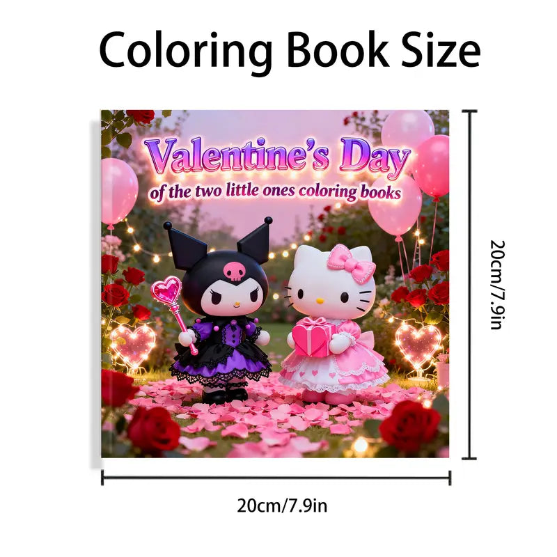 Valentine's Day coloring book värityskirja