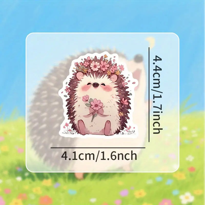 1kpl Söpöt piirretty siilitarrat - Vedenpitävä