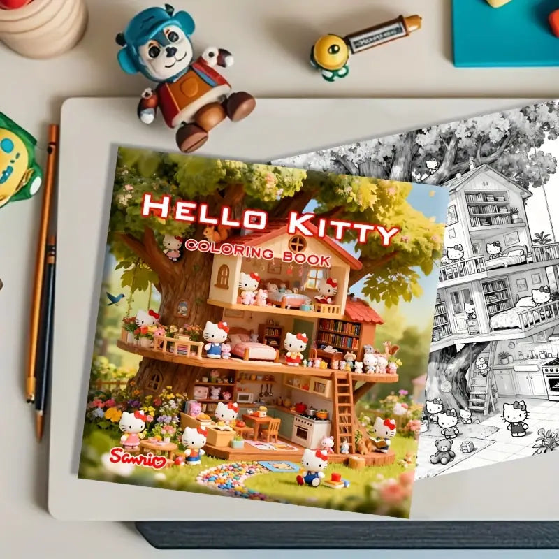 Hello kitty coloring book värityskirja