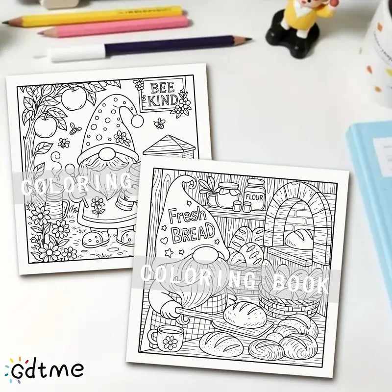 Gnomes coloring book värityskirja