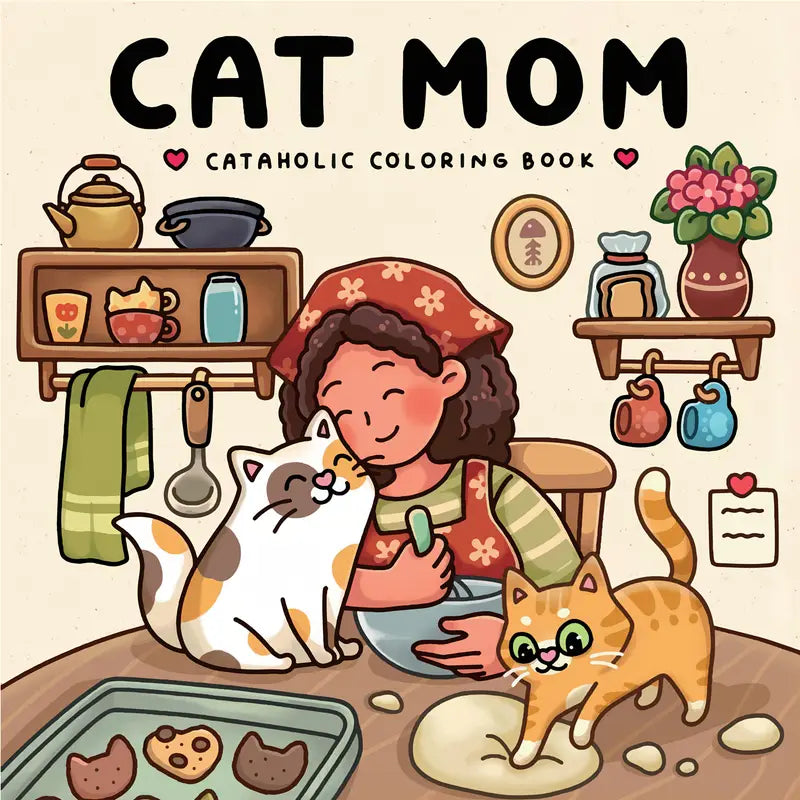Cat mom coloring book värityskirja