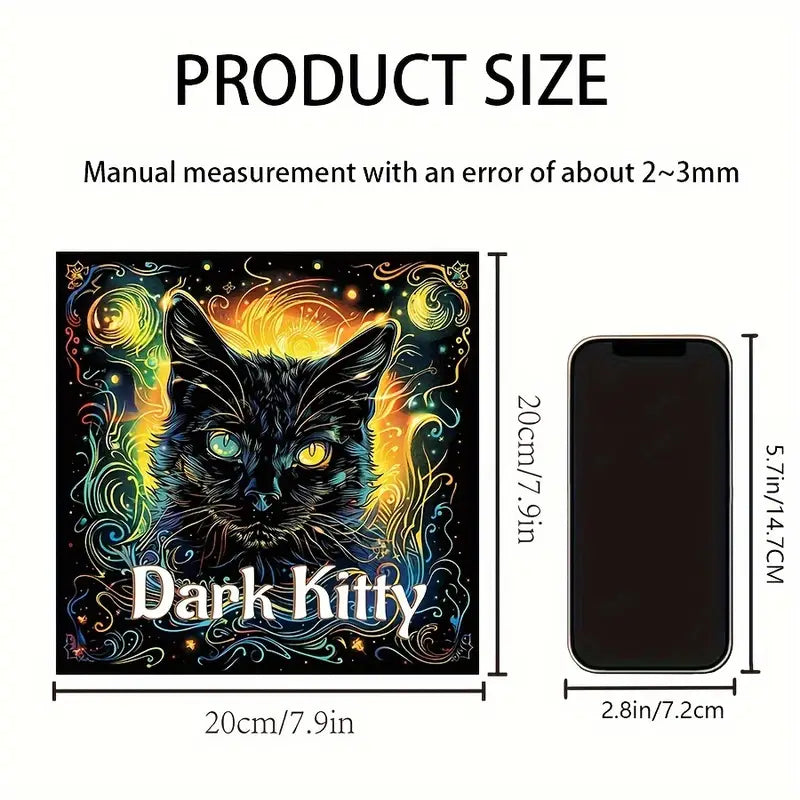 Dark kitty coloring book värityskirja