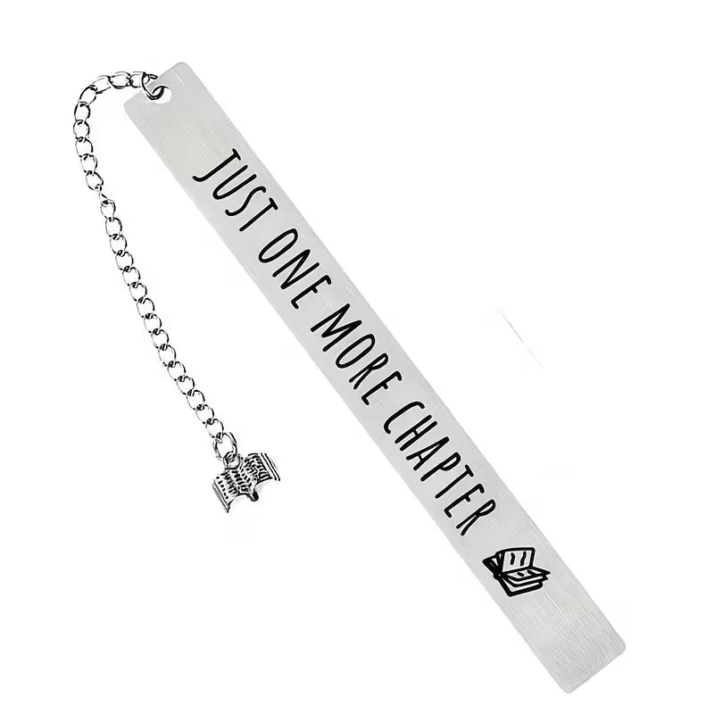 Just one more chapter -metallikirjanmerkki
