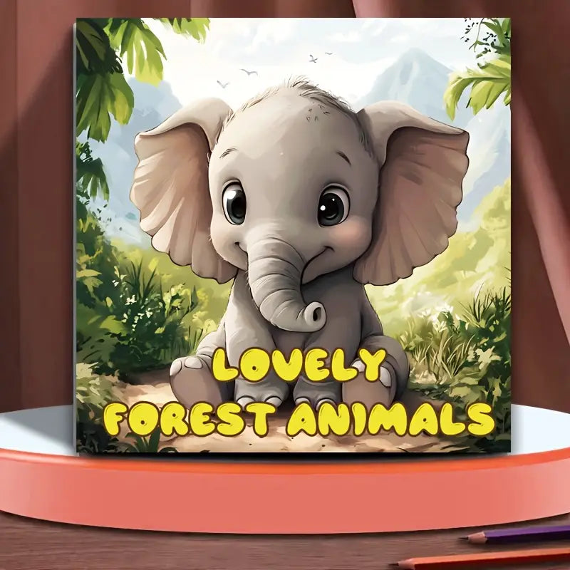 Lovely forest animals coloring book värityskirja