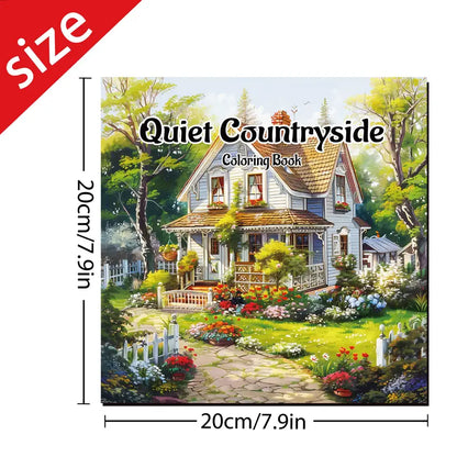 Quiet countryside coloring book värityskirja