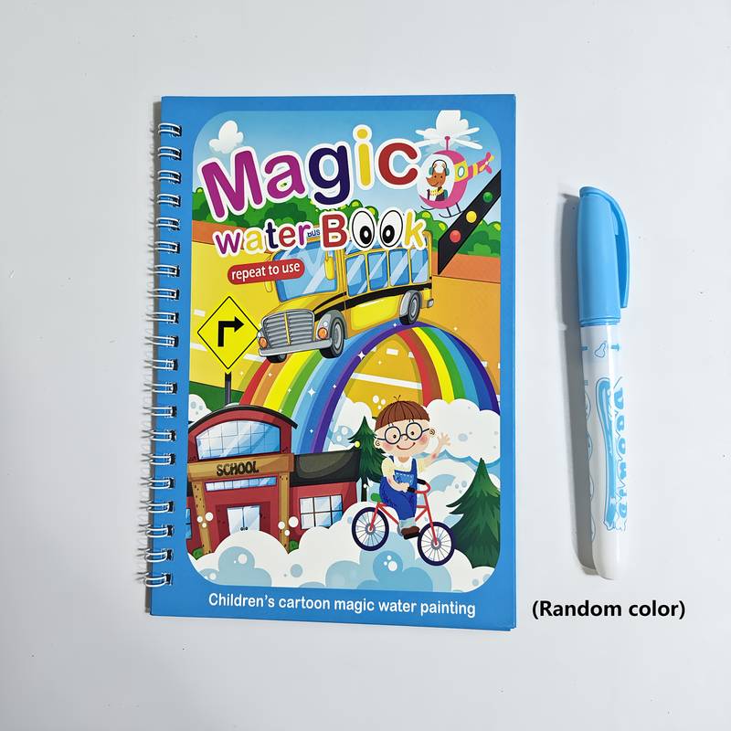 1kpl Magic Watercolor Book with Pen värityskirja