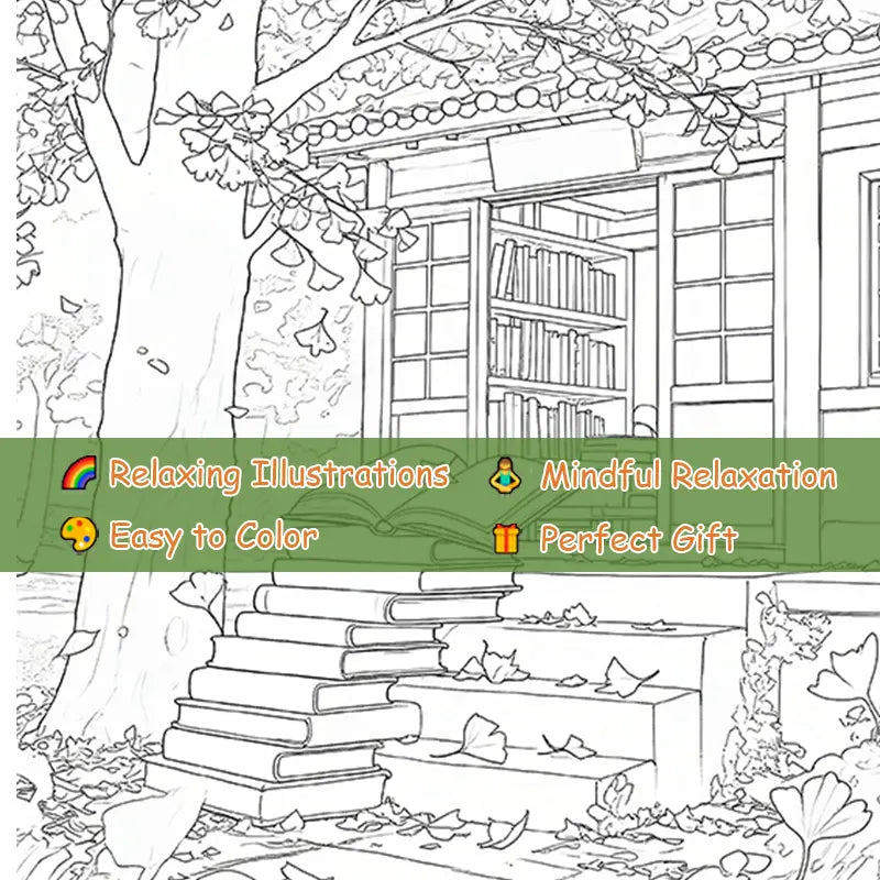 Country hamlet coloring book värityskirja