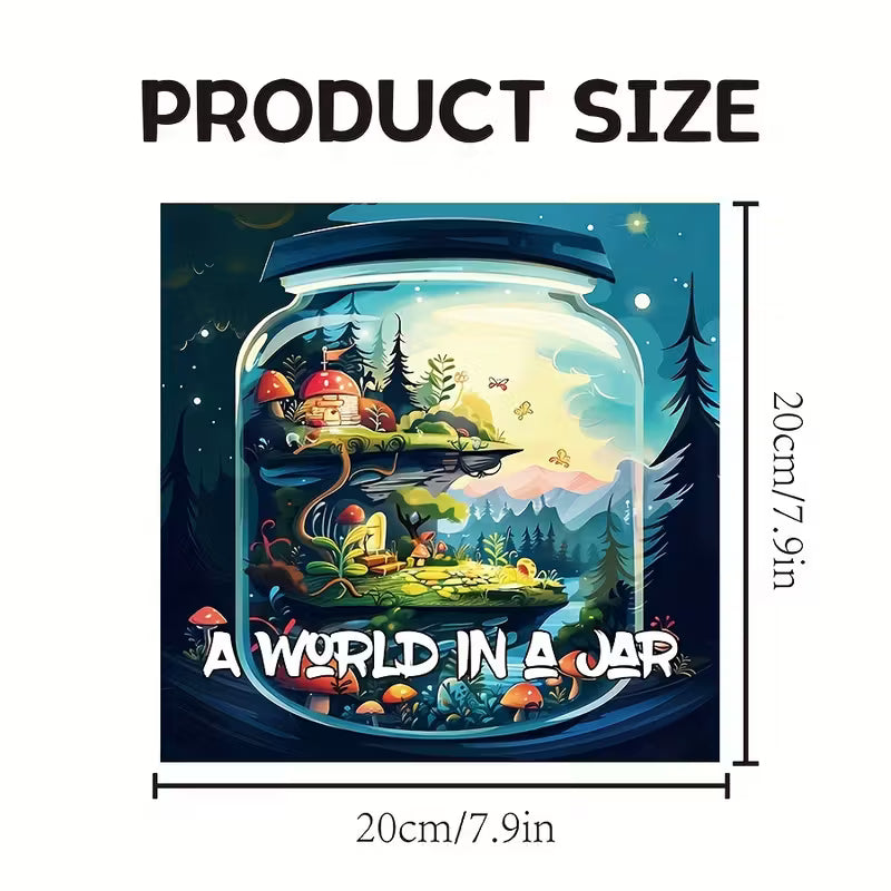 A world in a jar coloring book värityskirja