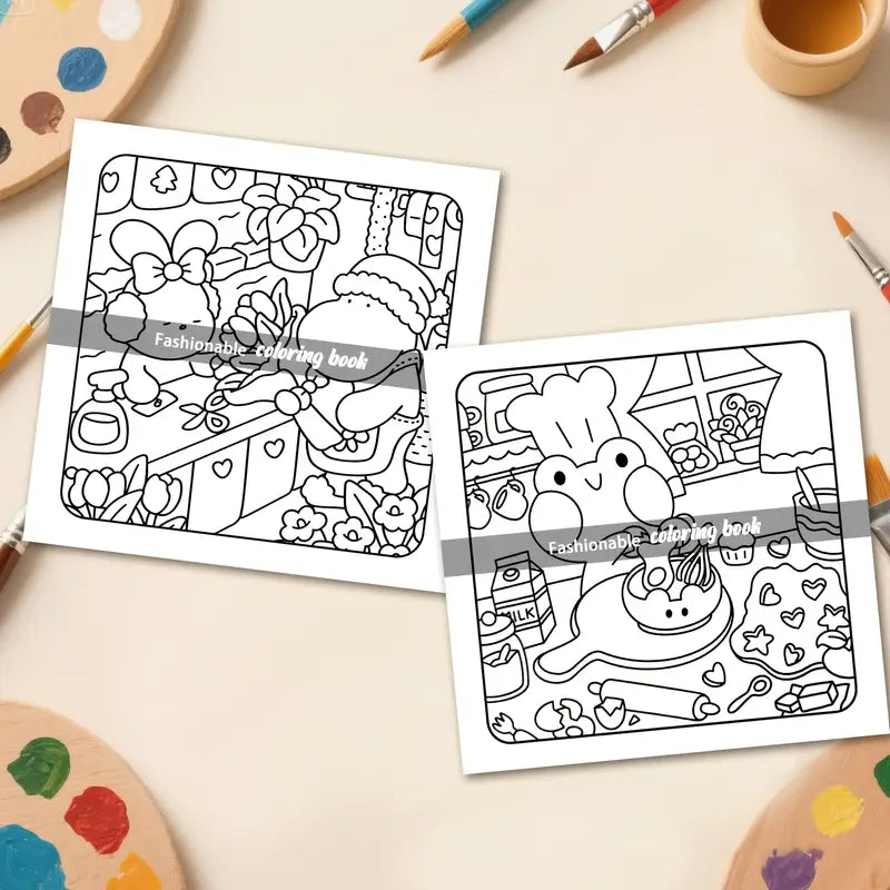 Little fuzzy coloring book värityskirja