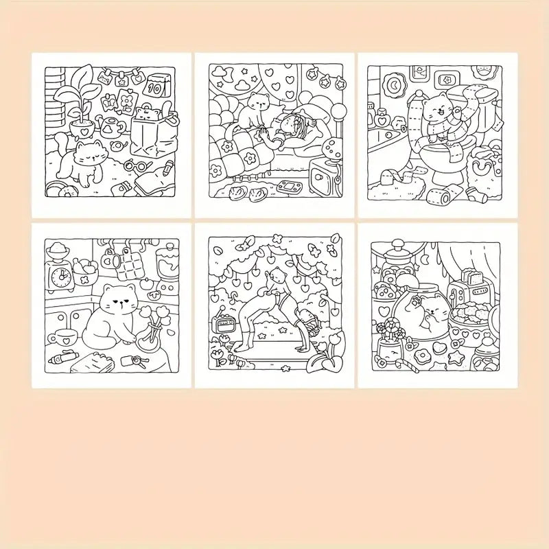 Cat life coloring book värityskirja