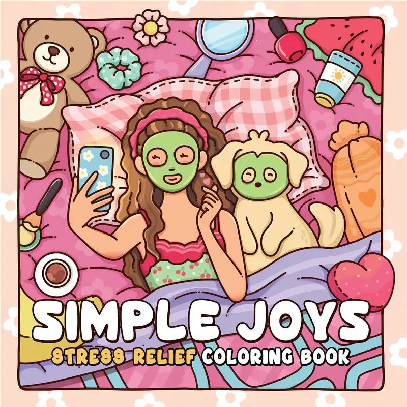 Simple joy coloring book värityskirja