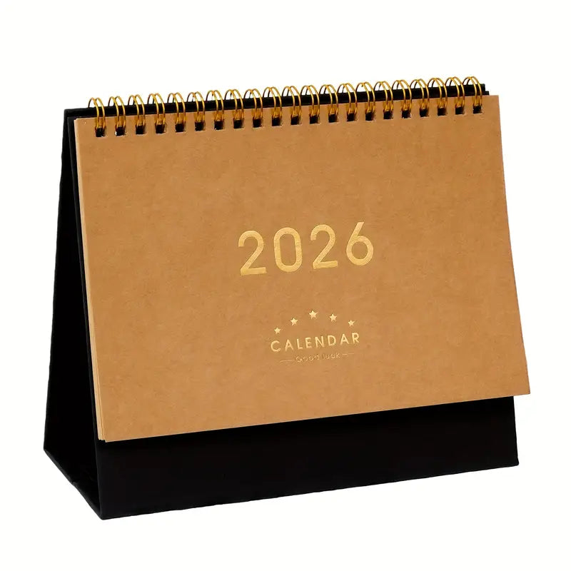 1 kpl 2025-2026 Vintage-pöytäkalenteri