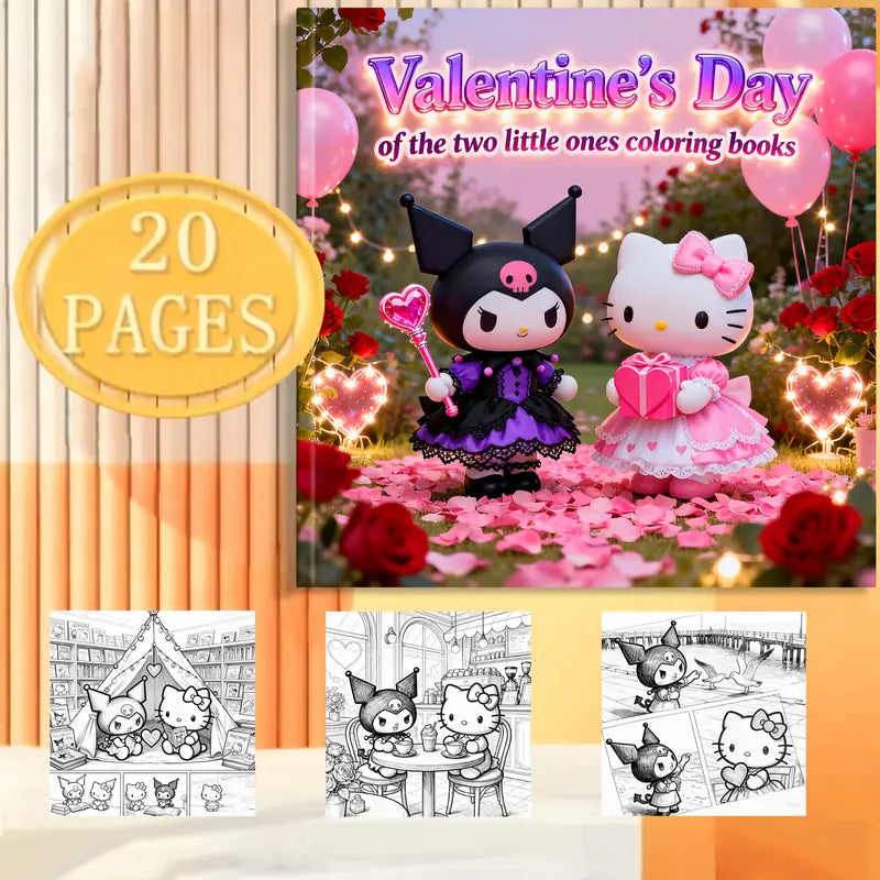 Valentine's Day coloring book värityskirja