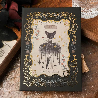 Gothic Fairy Tale Labyrinth -sarjan 36K kovakantinen muistikirja 224 sivua, paksua paperia