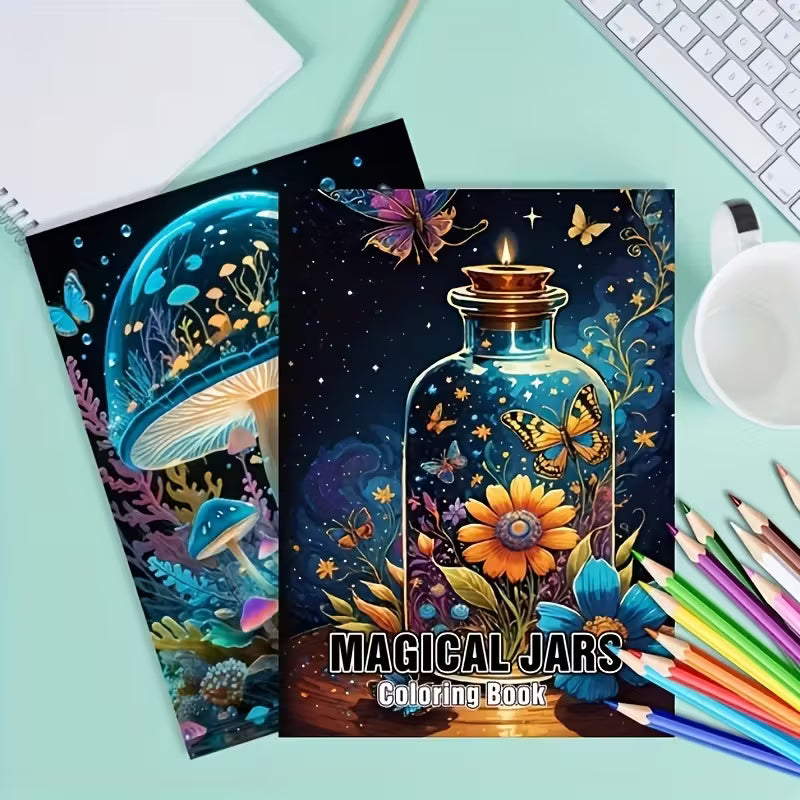 Magical jars coloring book värityskirja