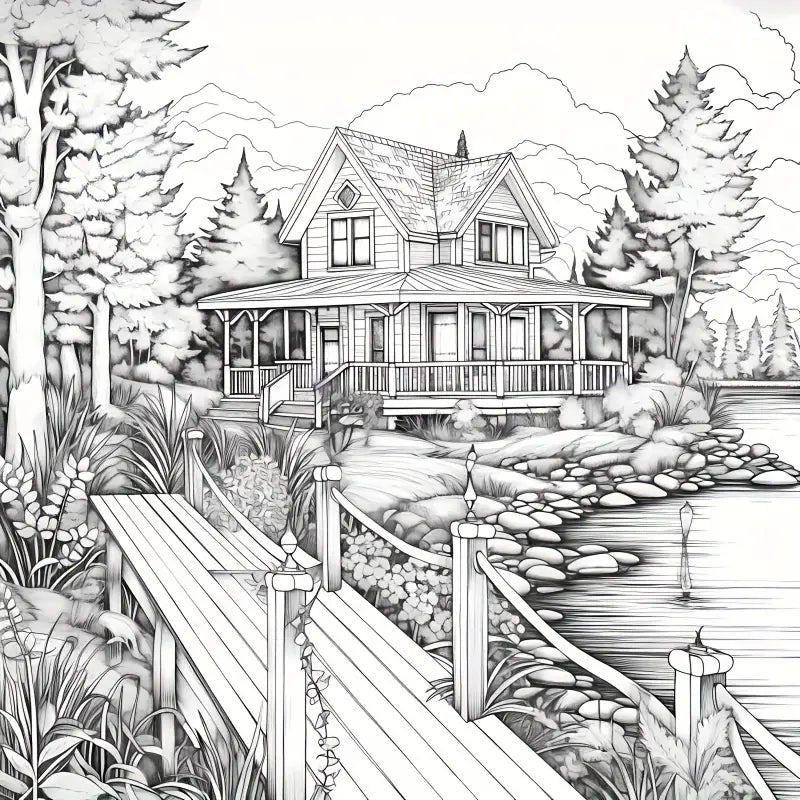 Lovely home coloring book värityskirja