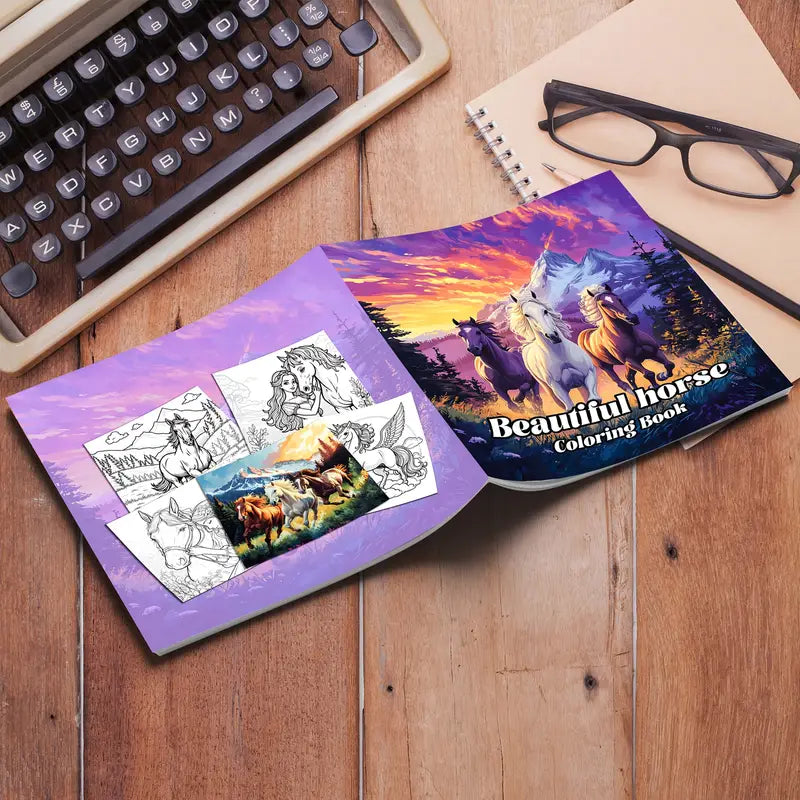 Beautiful Horse coloring book värityskirja