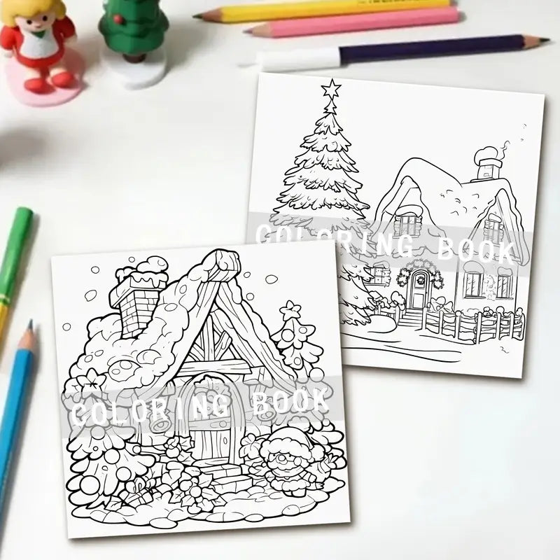 Merry christmas coloring book värityskirja