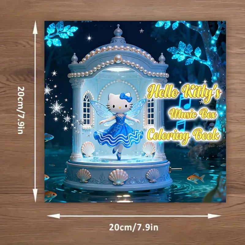 Hello Kitty's Music Box  coloring book värityskirja