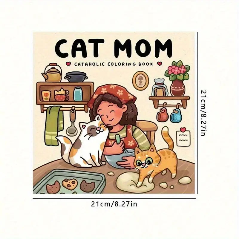 Cat mom coloring book värityskirja