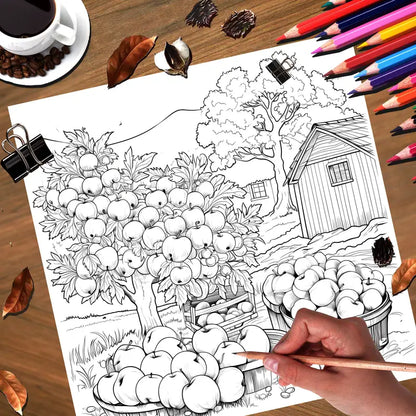 Quiet countryside coloring book värityskirja