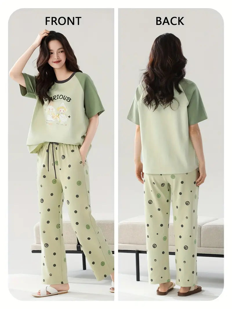 100 % puuvillaa oleva naisten rento setti kurvikkaille kuningattarille koko 4XL