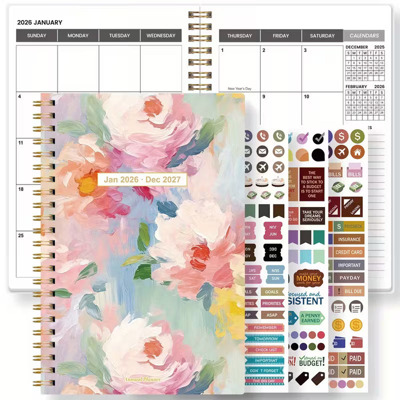 1 kpl 2026 kuukausikalenteri A5