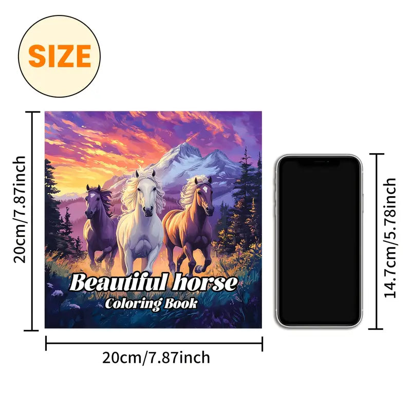 Beautiful Horse coloring book värityskirja