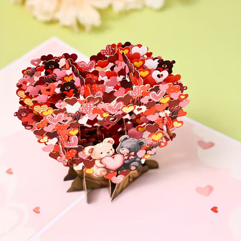 3D Rakkauskarhu -ponnahduskortti