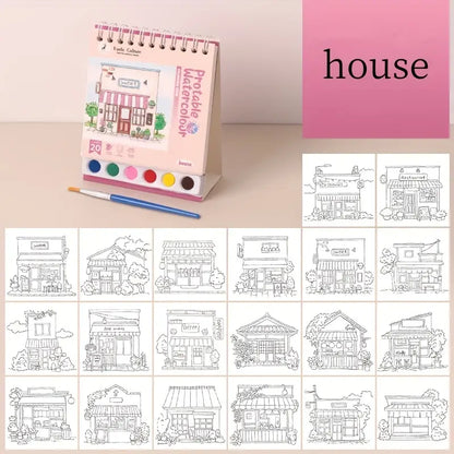 Water colors coloring book värityskirja
