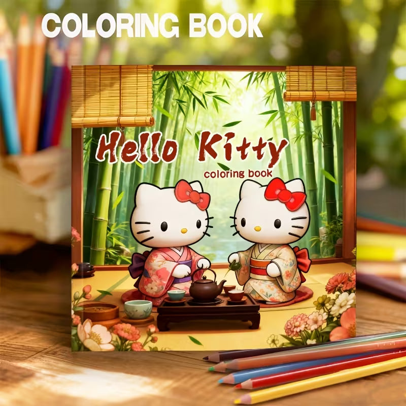 Hello Kitty coloring book värityskirja