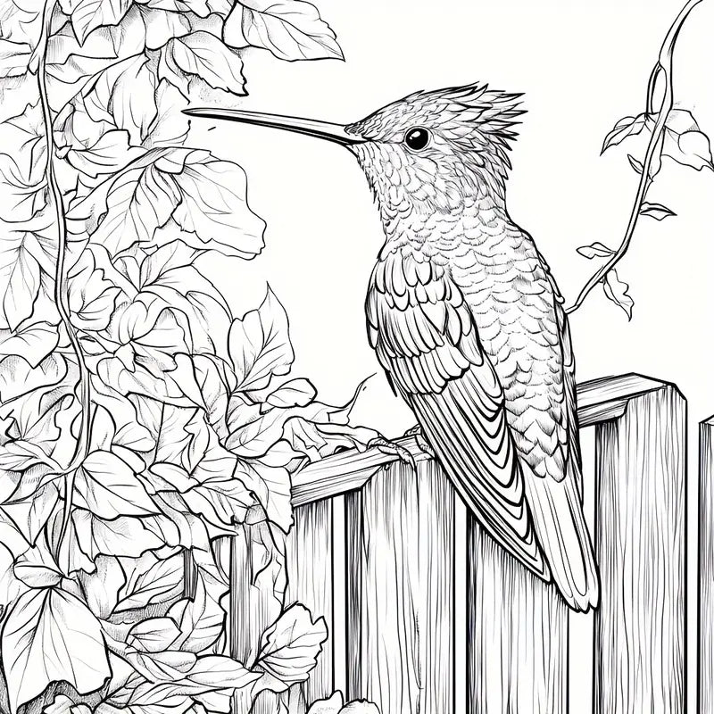 Charming Hummingbird coloring book värityskirja