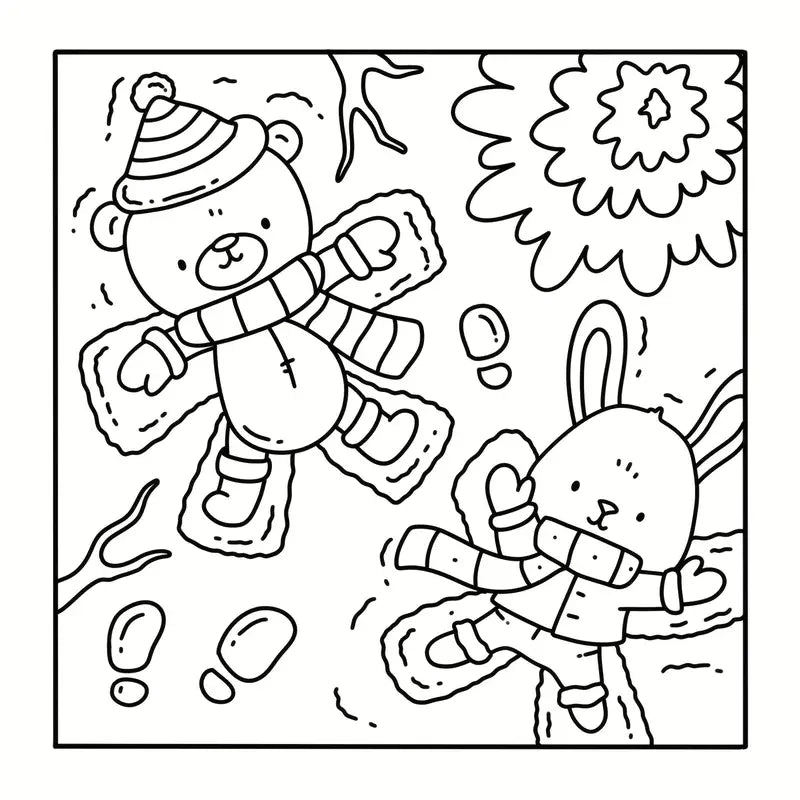 Winter hygge coloring book värityskirja