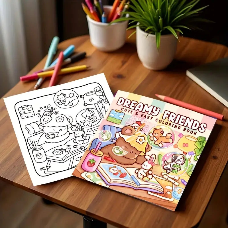 Dreamy Friends coloring book värityskirja