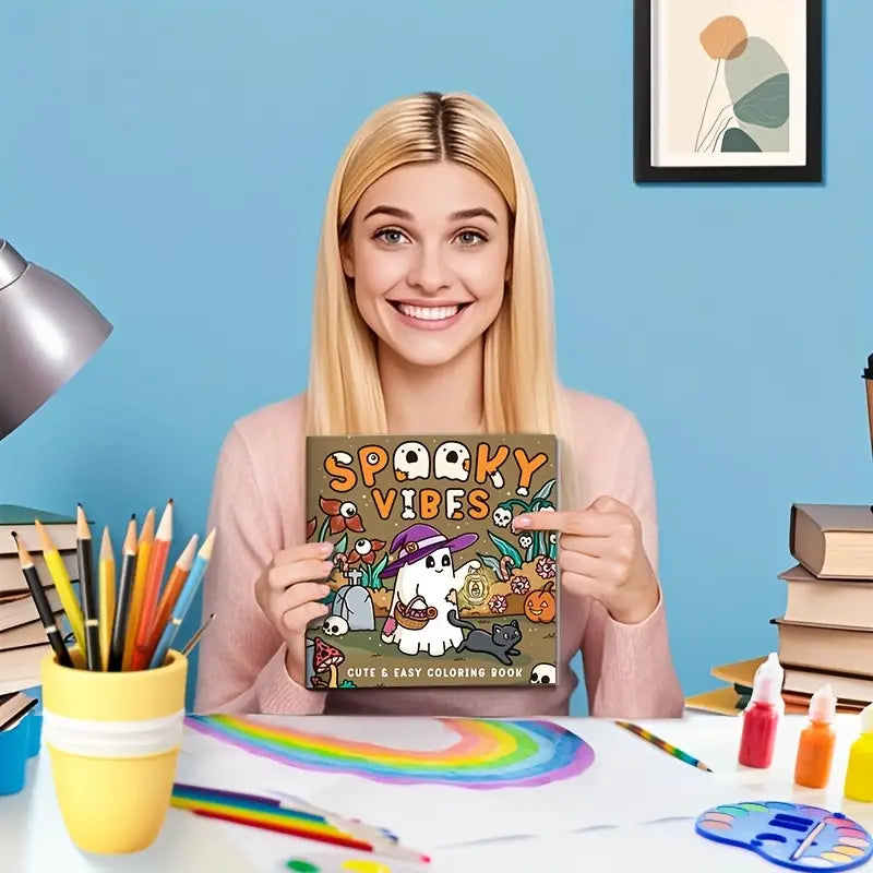 Spooky vibes coloring book värityskirja