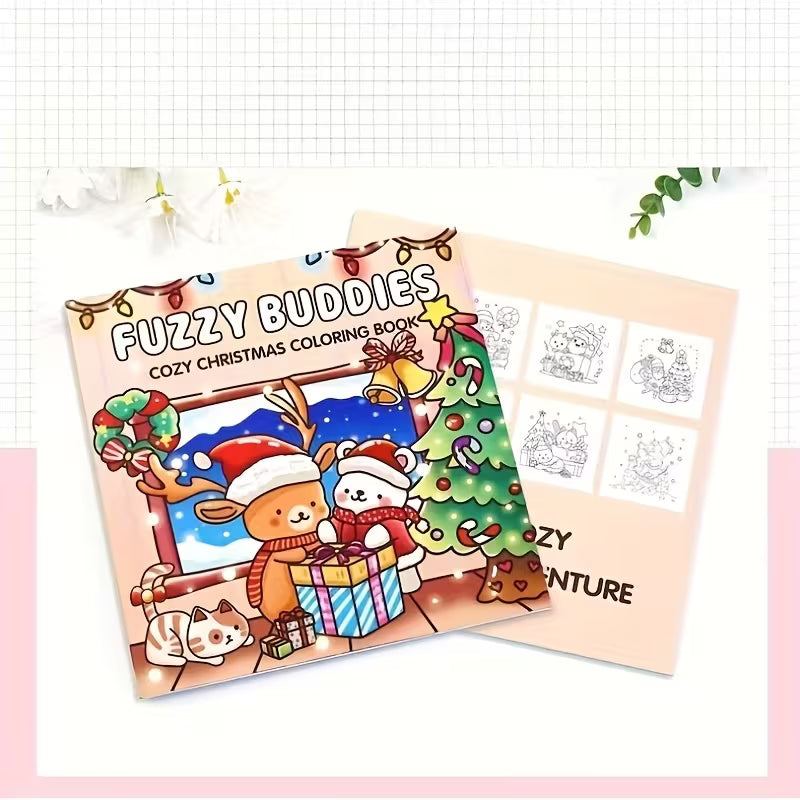 Fuzzy buddies coloring book värityskirja