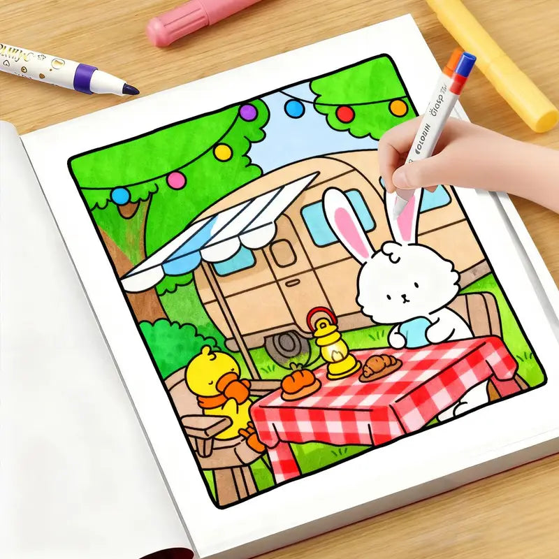 Fuzzy buddies coloring book värityskirja