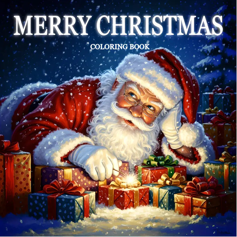 Merry christmas coloring book värityskirja