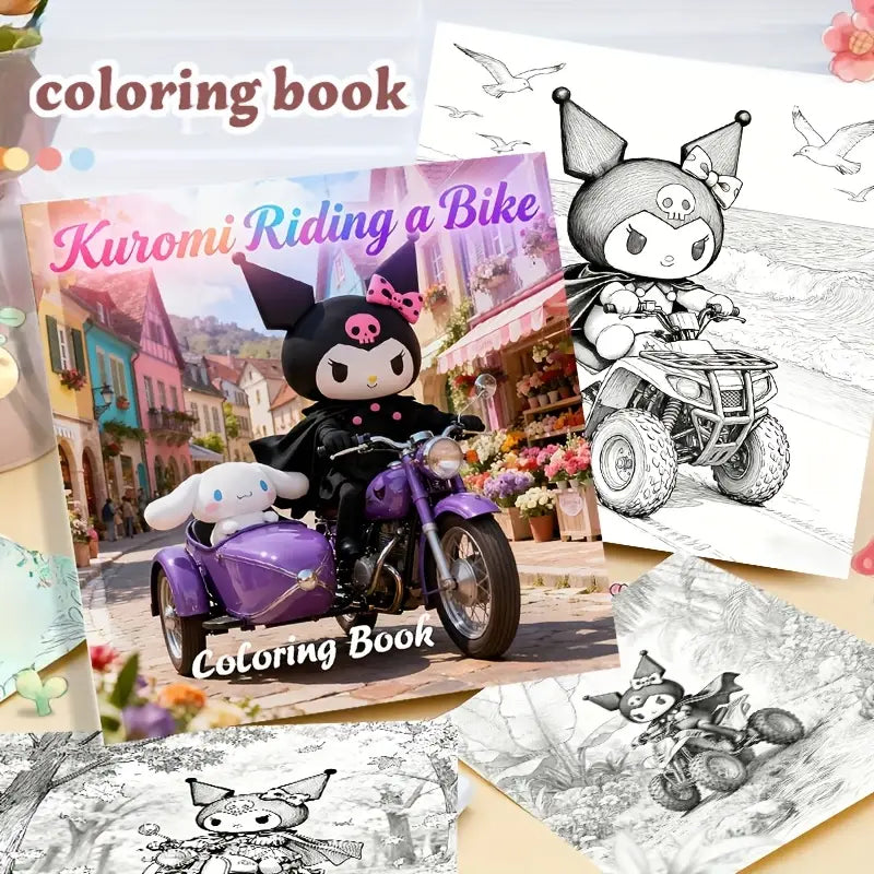 Kuromi coloring book Värityskirja
