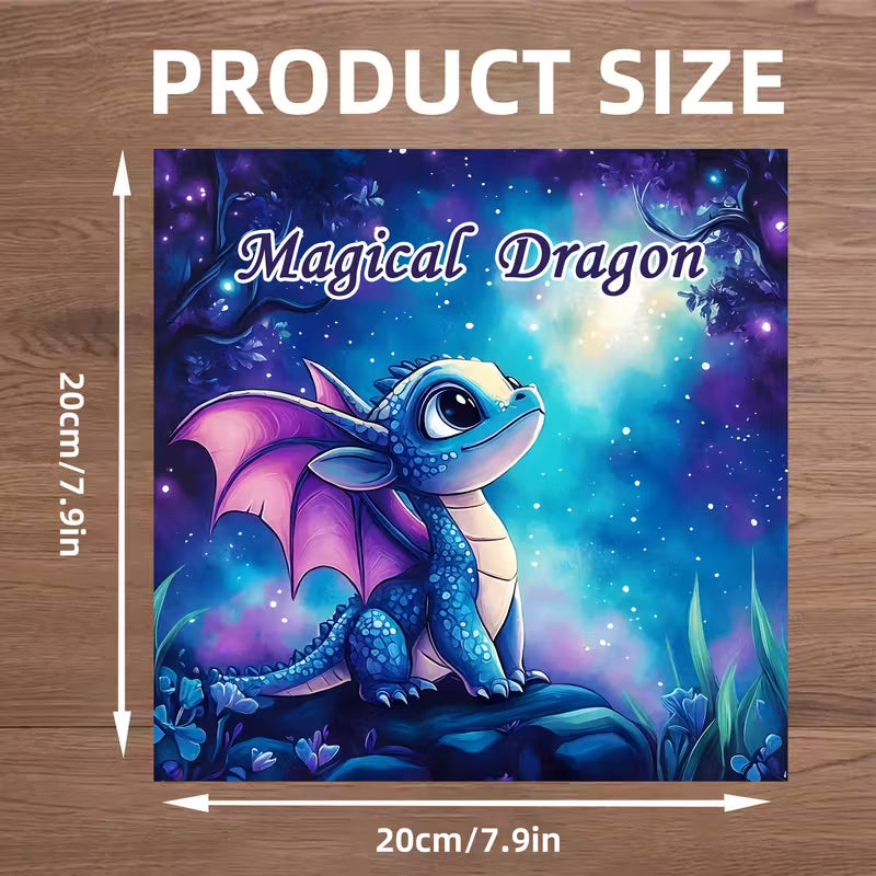 Magical dragon coloring book värityskirja