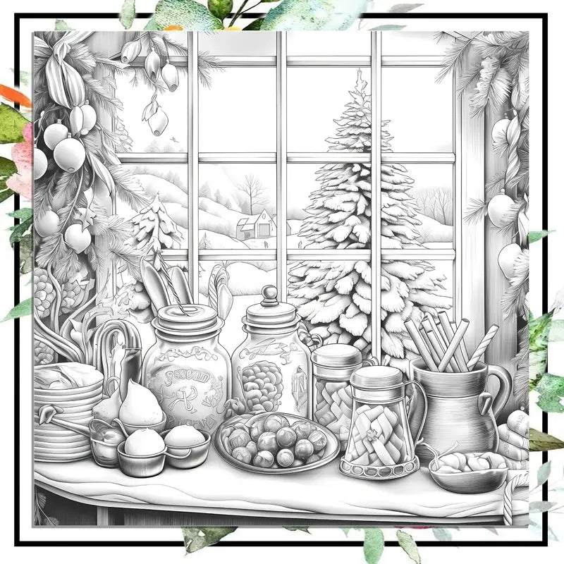 Winter warmth coloring book värityskirja