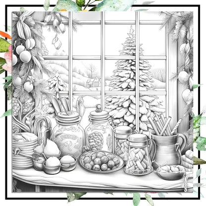 Winter warmth coloring book värityskirja
