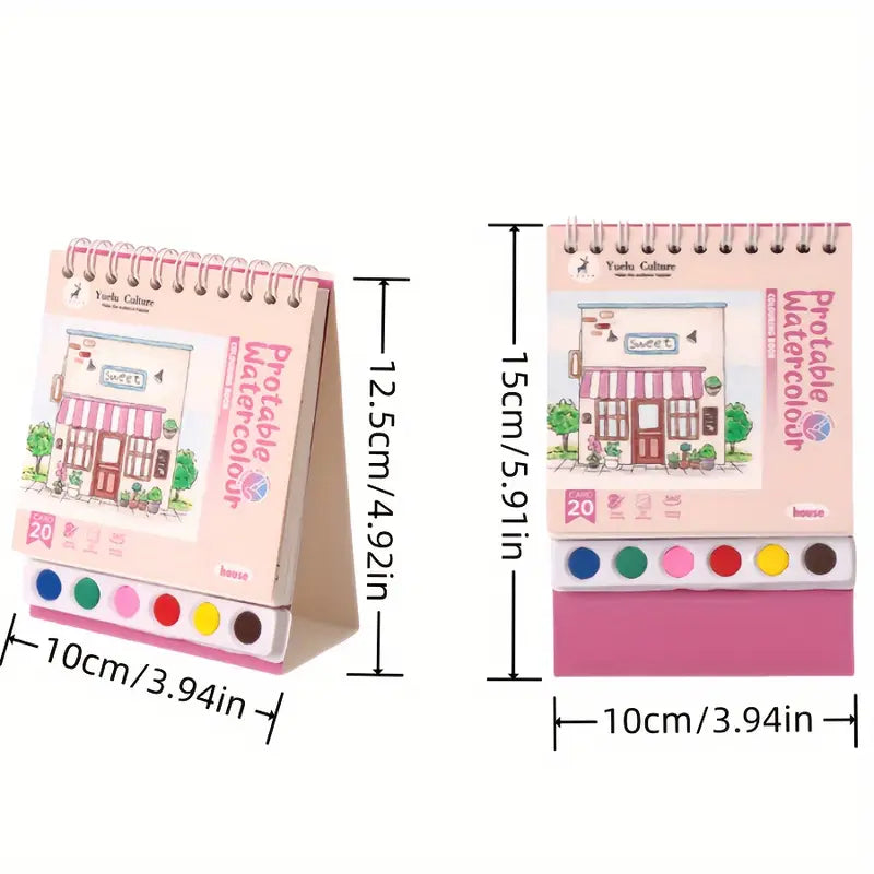 Water colors coloring book värityskirja